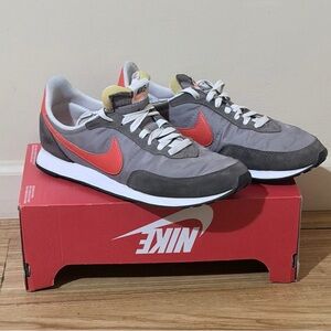 Nike Gray and Orange Athletic Shoes